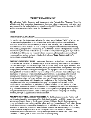 Funtopia Glenview Waiver  Form