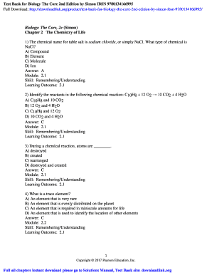 Biology the Core PDF  Form