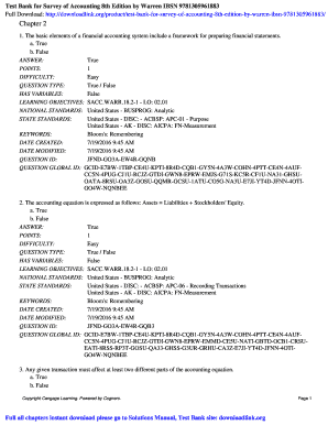 Survey of Accounting 8th Edition PDF  Form