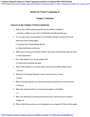 Hands on Virtual Computing 2nd Edition PDF  Form