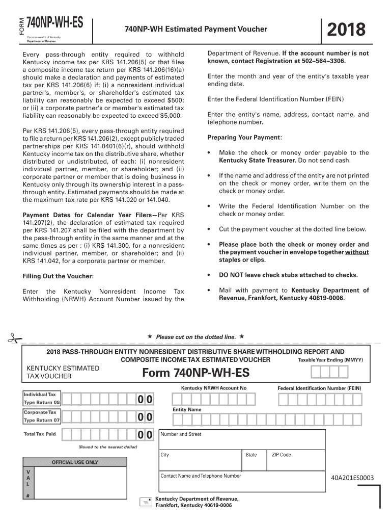  740np Wh Es  Form 2018