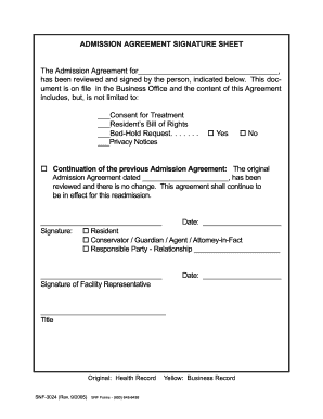 Consent Agreement  Form