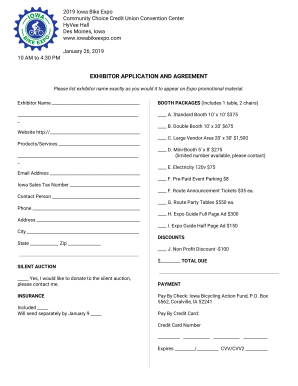 Get and Sign Iowa Bike Expo 2019-2022 Form