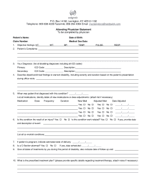 Sedgwick Disability Forms