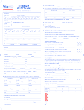 New Account Application Form Bako Northern &amp; Scotland, North