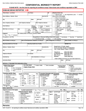 Communicable Disease Investigations  Form