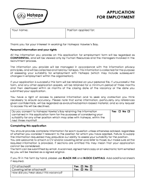 Application Form Hohepa Hawke&#039;s Bay