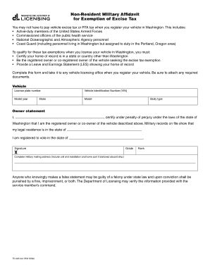 Get and Sign Dol Non Resident Military 2018-2022 Form