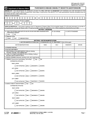  Va 21 0960c Form 2017-2024