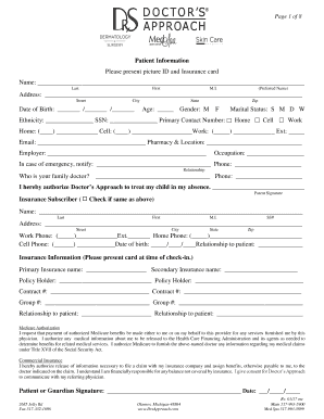 Doctor Paperwork  Form