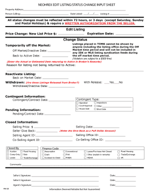  Neohrex Form 2015-2024