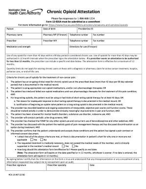 Washington Attestation  Form