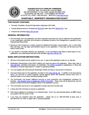 Charitable Nonprofit Organization GC4 028 Nonprofit Application  Form