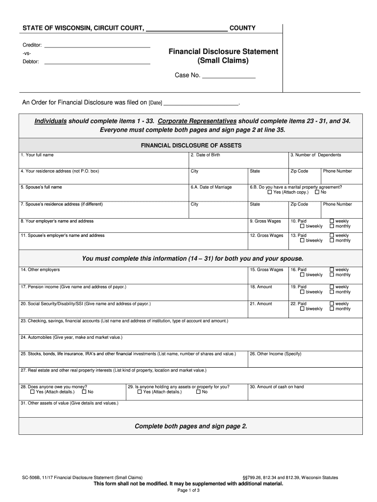  Wisconsin 506b 2017-2024