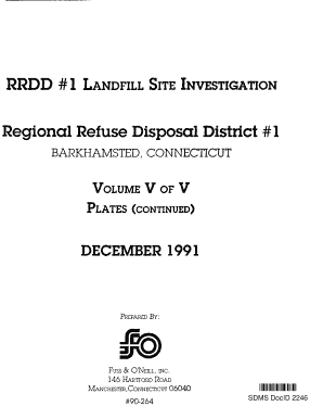 REGIONAL REFUSE DISPOSAL DISTRICT #1 R R D D #1 SITE  Form
