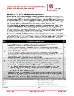 Appendix 6 Undertaking Declaration Form