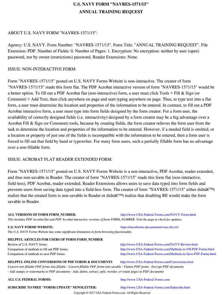 Navres 1571 15 Rev 8 14  Form