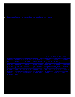 My Teaching Strategies Interrater Reliability Test Answers  Form