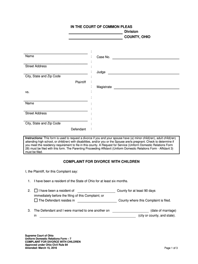 Ohio Form 7