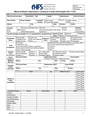 Im Cans Assessment  Form