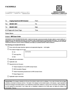 FAX Cover Sheet the Queen's Health Systems  Form