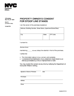 Property Owner Consent Form