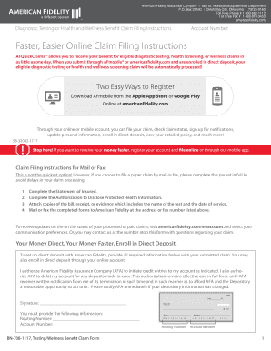 American Fidelity Claim  Form