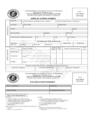 Npmc Navy  Form