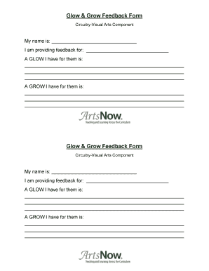 Glow and Grow Template  Form