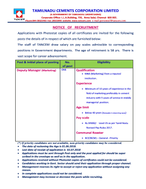 Amma Cement Form