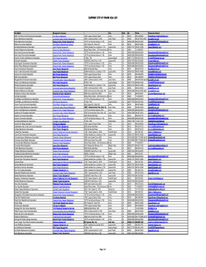 Irvine Hoa List  Form