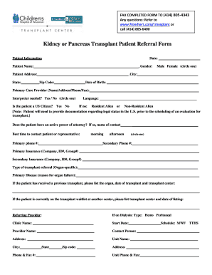 Transplant Patient Referral Form Final for Web DOC