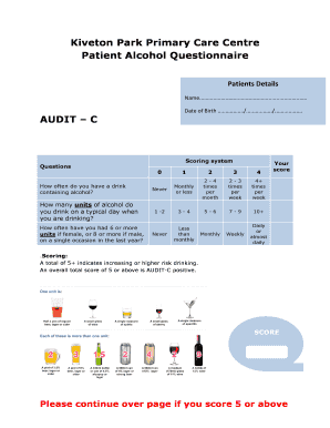 Audit C  Form