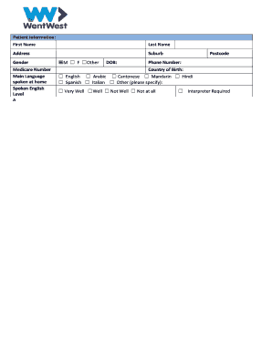 Wentwest Referral Form