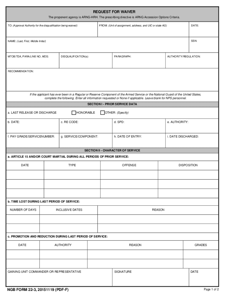 NGB Form 22 3