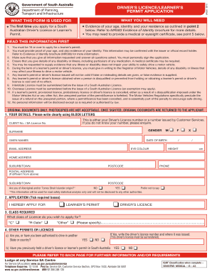  MR205 Driver's LicenceLearner's Permit Application Driver's Licence or Learner's Permit Application 2018