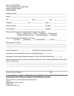 Ray Lanyon Fund Guaranty Bank and Trust  Form