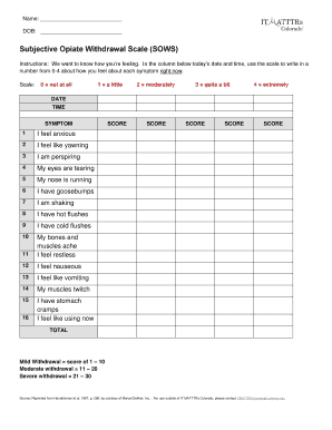 Sows Scale  Form