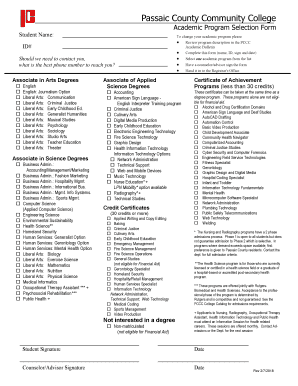 Pccc Change of Major Form