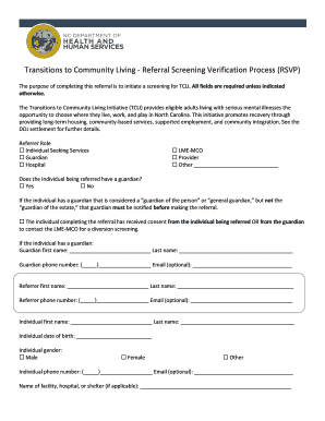 Documents NCDHHS  Form