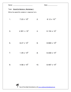 Grade 8 Worksheets PDF  Form