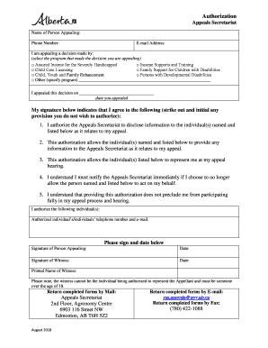 Appeals Appeal  Form