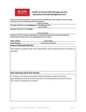  Declaration and Acknowledgement Form 2020-2024