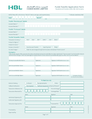 Hbl Pay Order Form