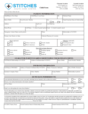 Laramie Location  Form