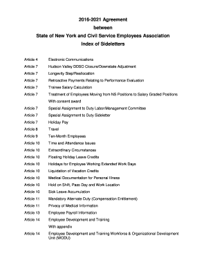 ISU Contract Agreement Governor's Office of Employee  Form