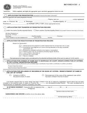 Revised Cef 1 Form