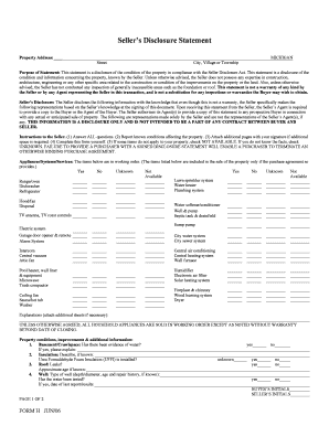 disclosure form seller michigan signnow sign printable