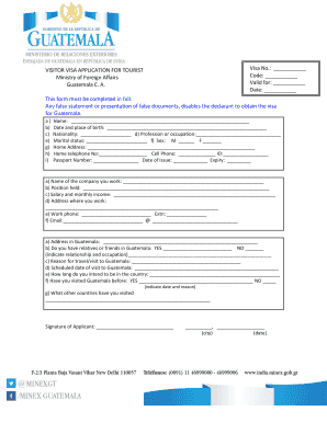 Application for Schengen Visa, Form Number 119031 Migrationsverket