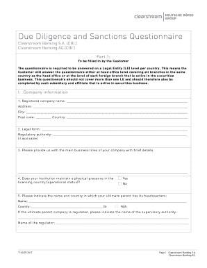 Client Questionnaire  Form